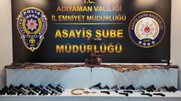 Adıyaman merkezli operasyon: 34 kişilik suç örgütü çökertildi
