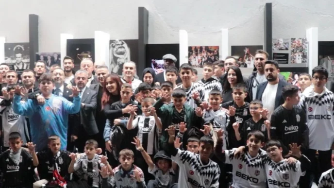 Ankaralı minik yürekler Tüpraş Stadyumu'nda Beşiktaş coşkusu yaşadı