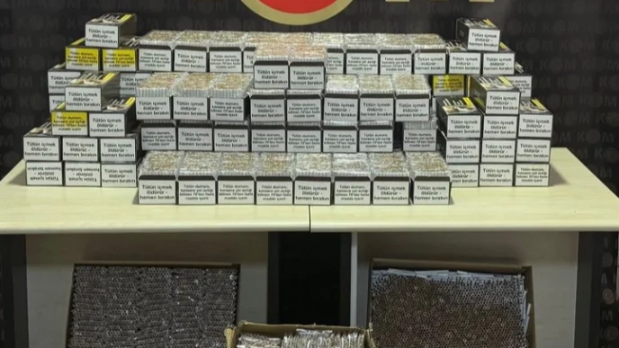 Bilecik Pazaryeri'nde kaçak tütün operasyonu