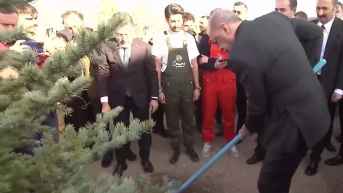 Cumhurbaşkanı Erdoğan: Her karış vatan toprağını yeşille, hayatla, umutla buluşturacağız