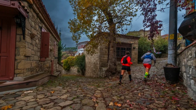 Kaz Dağları'nda uluslararası koşu heyecanı