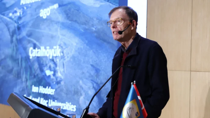 Konya'da SKAL üyeleri arkeolog Prof. Hodder'i ağırladı