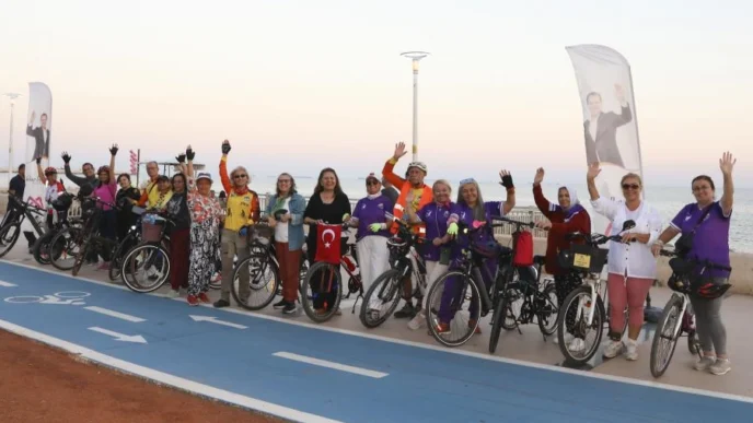 Mersin’de kadınlara pedal gücü