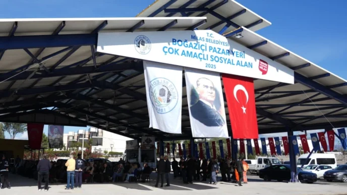Muğla Boğaziçi'de 'Pazar Yeri ve Sosyal Alan' açıldı