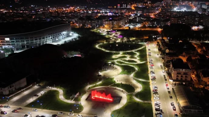 Ordu'da Durugöl, gece görünümüyle hayran bırakıyor