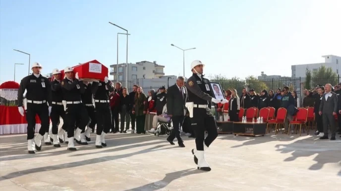 Polis memuru Askar için Adıyaman'da hüzünlü tören