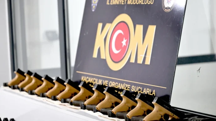 Adıyaman'da bin adet ateşe hazır tabanca ele geçirildi