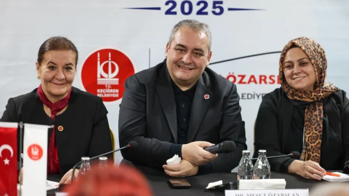 Ankara Keçiören'de Başkan Özarslan, mahallelinin taleplerini dinliyor