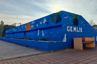Bursa Gemlik’te atıl alanlar sanatla güzelleşiyor