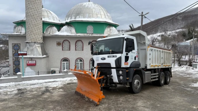 Bursa Nilüfer’de kar mesaisi