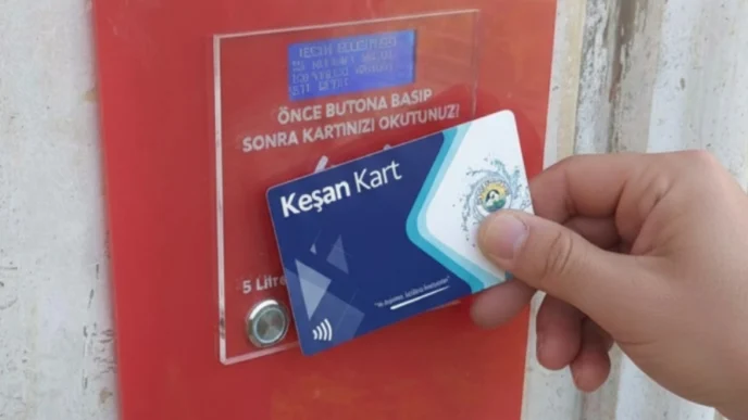 Keşan'da hayır çeşmelerinde kartlı dönem
