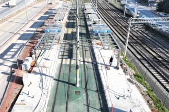 Kocaeli'de tramvay uzatılıyor...