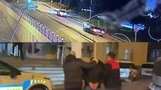 Polislerin üzerine araç sürdü, tutuklandı