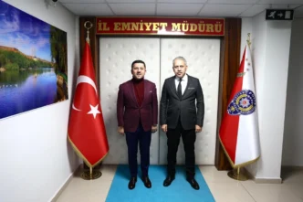 Rasim Arı'dan Nevşehir Emniyet Müdürü Karaman'a ziyaret