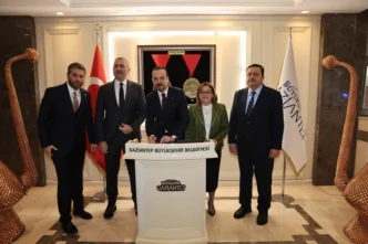  Ak Parti Genel Başkan Yardımcısı Zorlu, Başkan Şahin’i makamında ziyaret etti