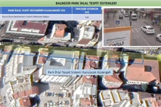 Balıkesir'de park ihlallerine yönelik kamera takip sistemi devreye alınıyor