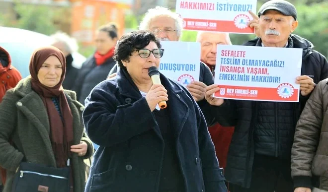 İzmir Karabağlar'da emeklilerden güçlü mesaj