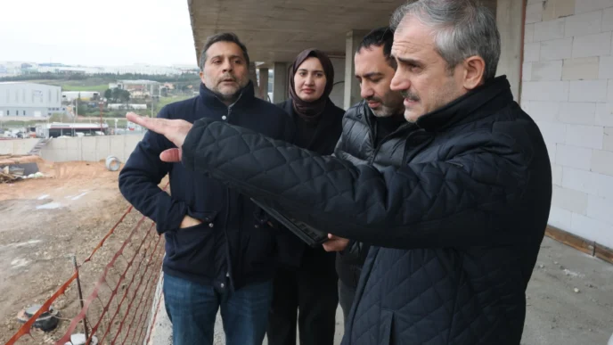 Koceli'de Spor Lisesi’nde inşaat hızla sürüyor  