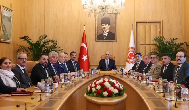 TBMM Başkanı Kurtulmuş’tan Ezidi heyetine: Terörsüz Türkiye başarıya ulaşacak