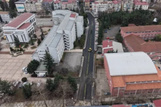 Trabzon Büyükşehir caddeleri yenilemeyi sürdürüyor 
