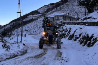 Trabzon'da yoğun kar mesaisi! Tüm yollar açıldı