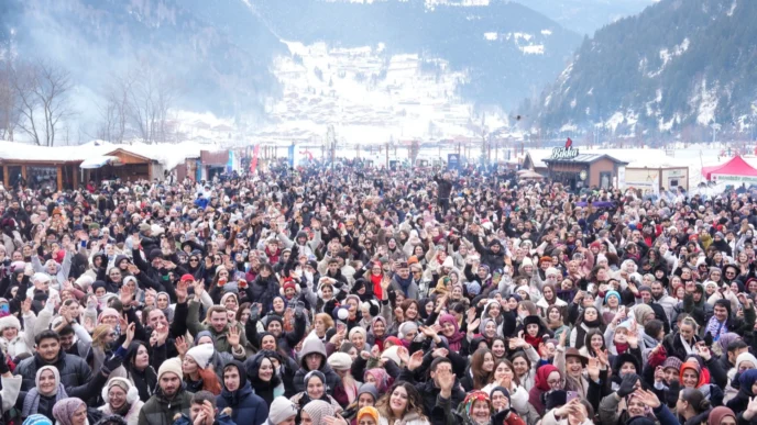 Uzungöl Kış Festivali’nde üçüncü gün coşkusu