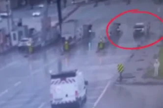 Bursa Kuzey Gişeleri’nde tehlikeli manevra!