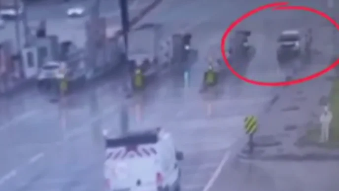 Bursa Kuzey Gişeleri’nde tehlikeli manevra!