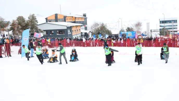Kayseri Erciyes'te 'Artık Çekilmez Oldun' heyecanı