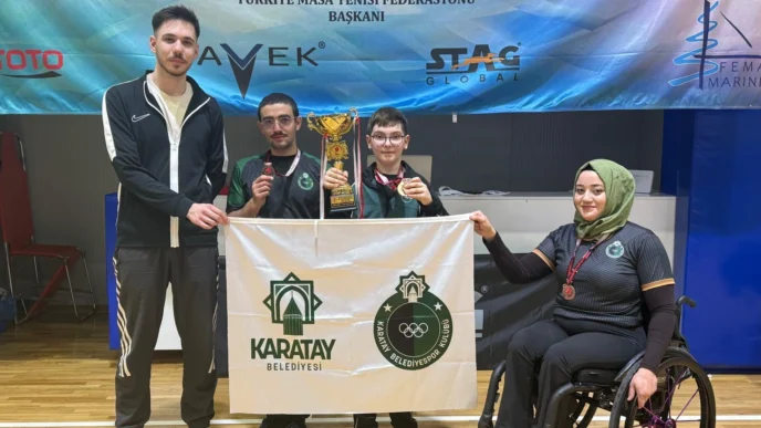 Konya Karataylı sporcular 5 madalya ile döndü