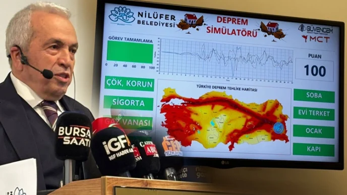 Nilüfer Belediyesi Simülasyon Merkezi yeniden devrede... Başkan Özdemir: Deprem ihmalden de yıkıcıdır