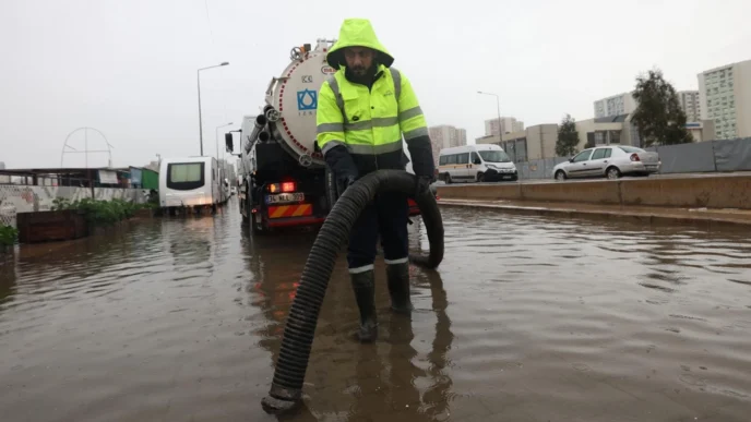 Sağanak yağışta İzmir teyakkuzda