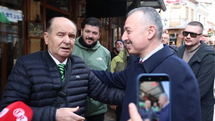 Üsküp sokaklarında Türkiye sevgisi
