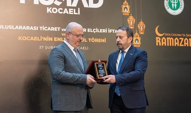 MÜSİAD Kocaeli’den 'Kocaeli’nin Enleri' ödülü Ekaldes’e