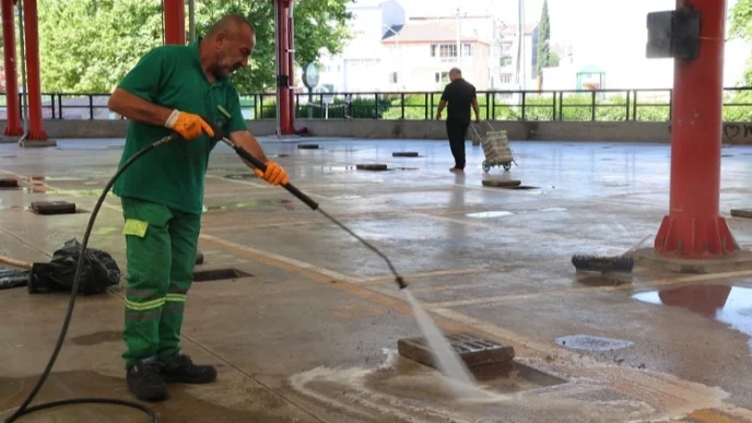 Bursa Osmangazi’de kurban kesim alanları pırıl pırıl oldu
