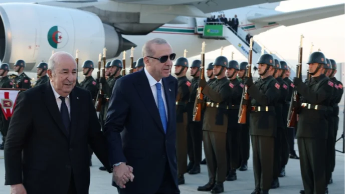 Cezayir Cumhurbaşkanı Tebbun Ankara'da