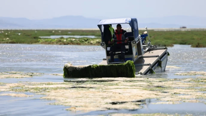 İzmir Büyükşehir’den Körfez’de deniz maralu temizliği