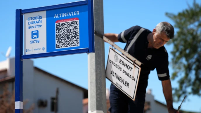 İzmir ESHOT durakları QR kodlu oluyor