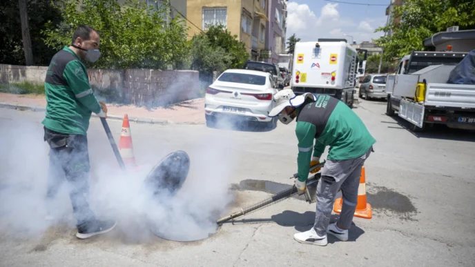 Mersin’de kurban kesim alanlarında hijyen çalışması