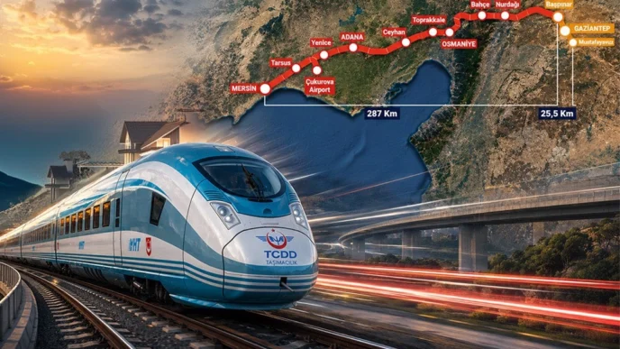 Mersin-Gaziantep YHT Hattı, Türkiye’yi Orta Koridor ve Kalkınma Yolu’na bağlayacak