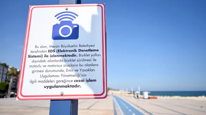 Mersin sahil şeridine 7/24 elektronik denetleme sistemi