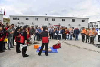 Başkentte Dikimevi–Natoyolu hattı inşaatında acil durum tatbikatı