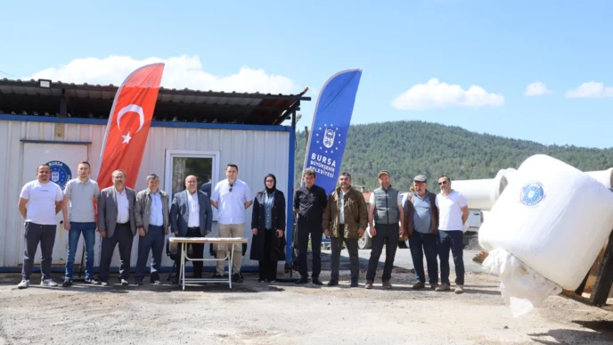 Bursa Büyükşehir'den üreticiye kaba yem desteği