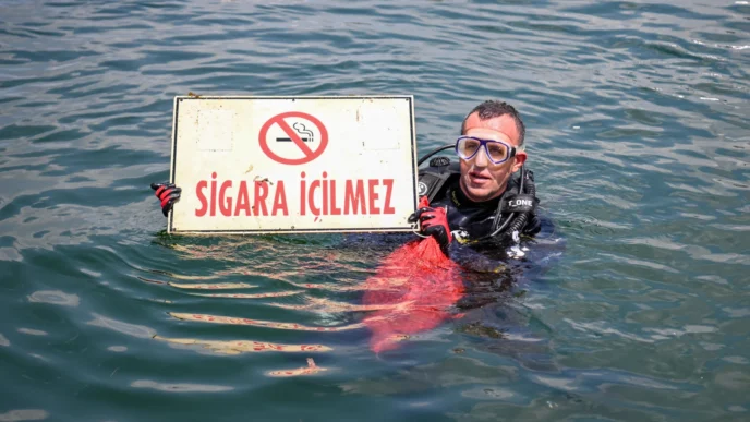 Denize bakın neler atmışlar!