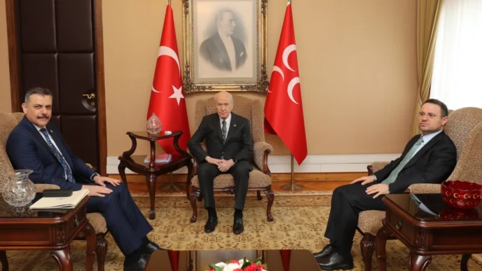 İki bakandan MHP lideri Bahçeli’ye ziyaret