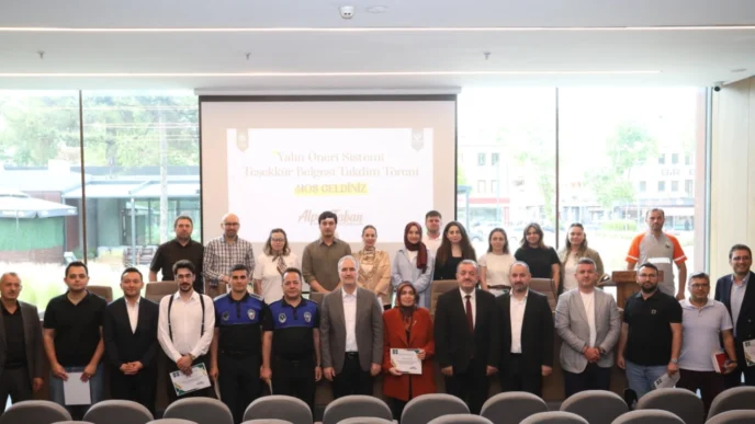 Bursa İnegöl'de Kaizen ödülleri takdim edildi