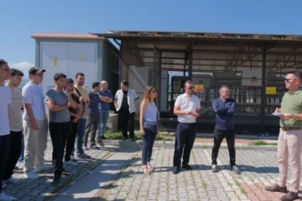 İnegöl Belediyesi’nin enerji üssüne üniversitelilerden yerinde inceleme