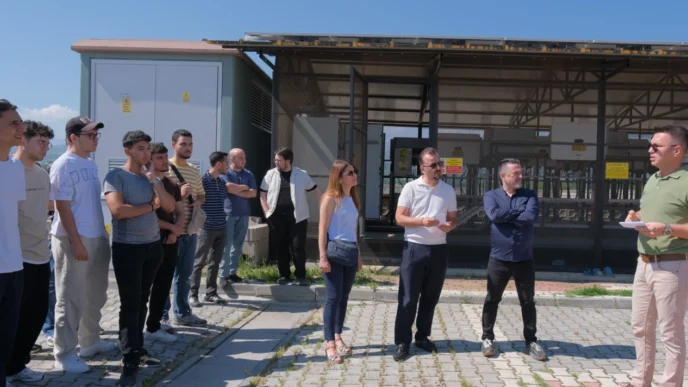 İnegöl Belediyesi’nin enerji üssüne üniversitelilerden yerinde inceleme