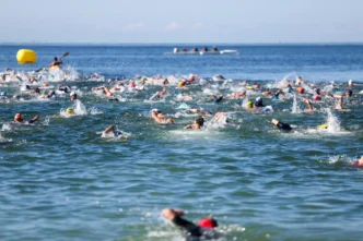 İstanbul Florya Sahili’nde Triatlon heyecanı