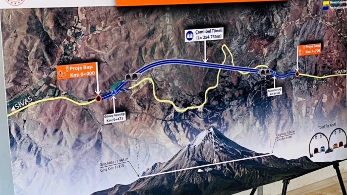 Karadeniz-Akdeniz hattında önemli adım... Çamlıbel Tüneli'nde inşa süreci başladı